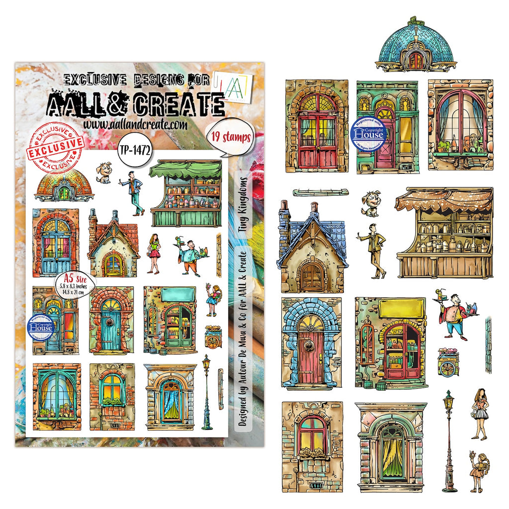 AALL & Create Tiny Kingdoms A5 Clear Stamp Set 1472