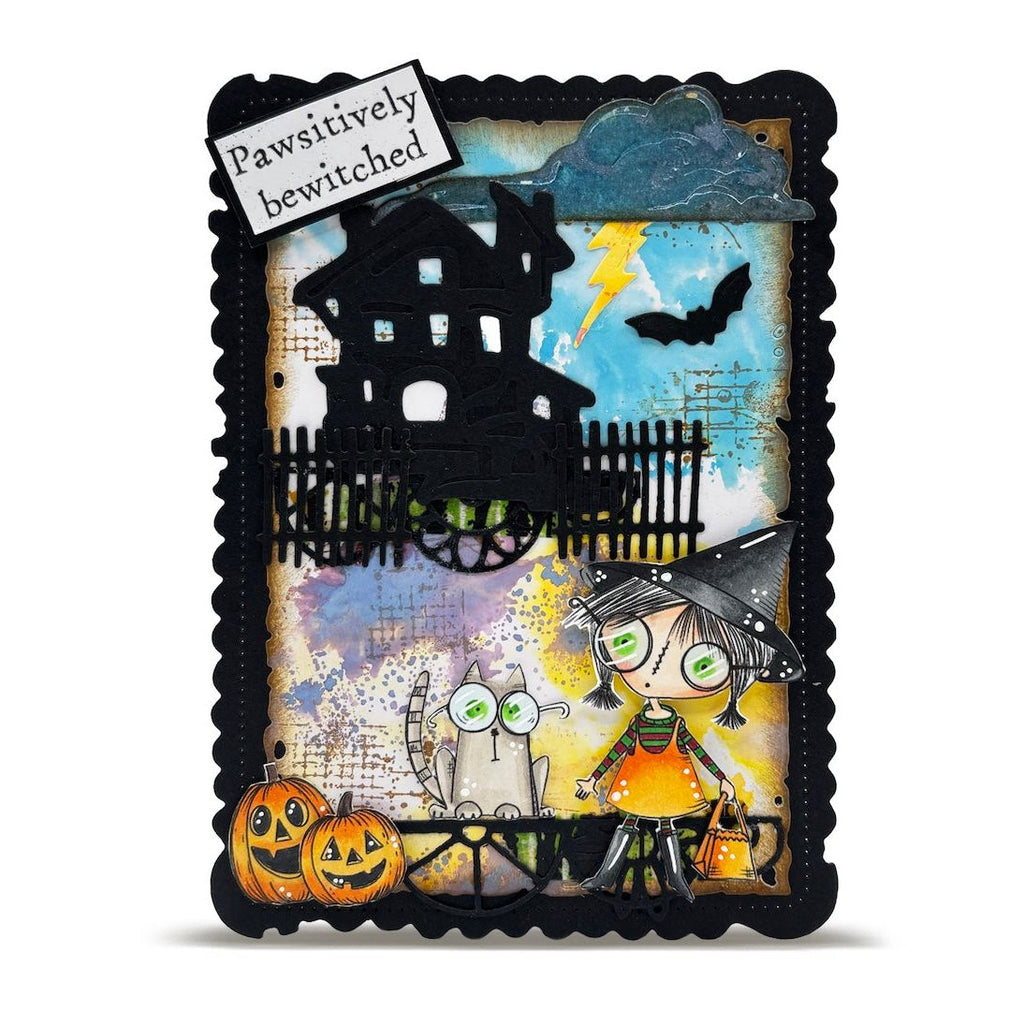 AALL & Create Too Cute Spook A7 Clear Stamps 1296 pumpkin