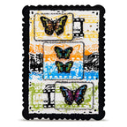 AALL & Create Torn Prints A6 Clear Stamp Set 1336 colorful butterfly