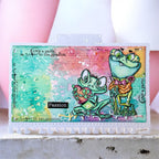 AALL & Create Totally Un-frog-gettable A6 Clear Stamp Set 1406 frog passion