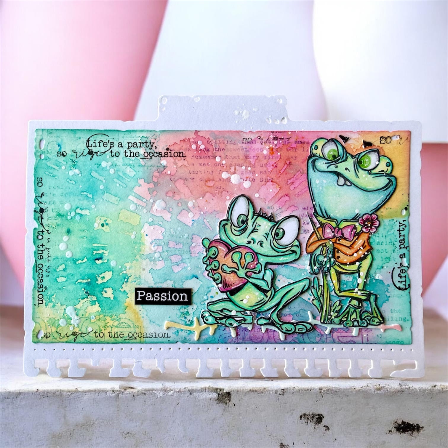 AALL & Create Totally Un-frog-gettable A6 Clear Stamp Set 1406 frog passion