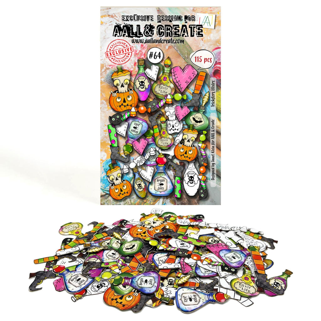 AALL & Create Tricksters Elixirs A6 Ephemera Die-Cuts 64