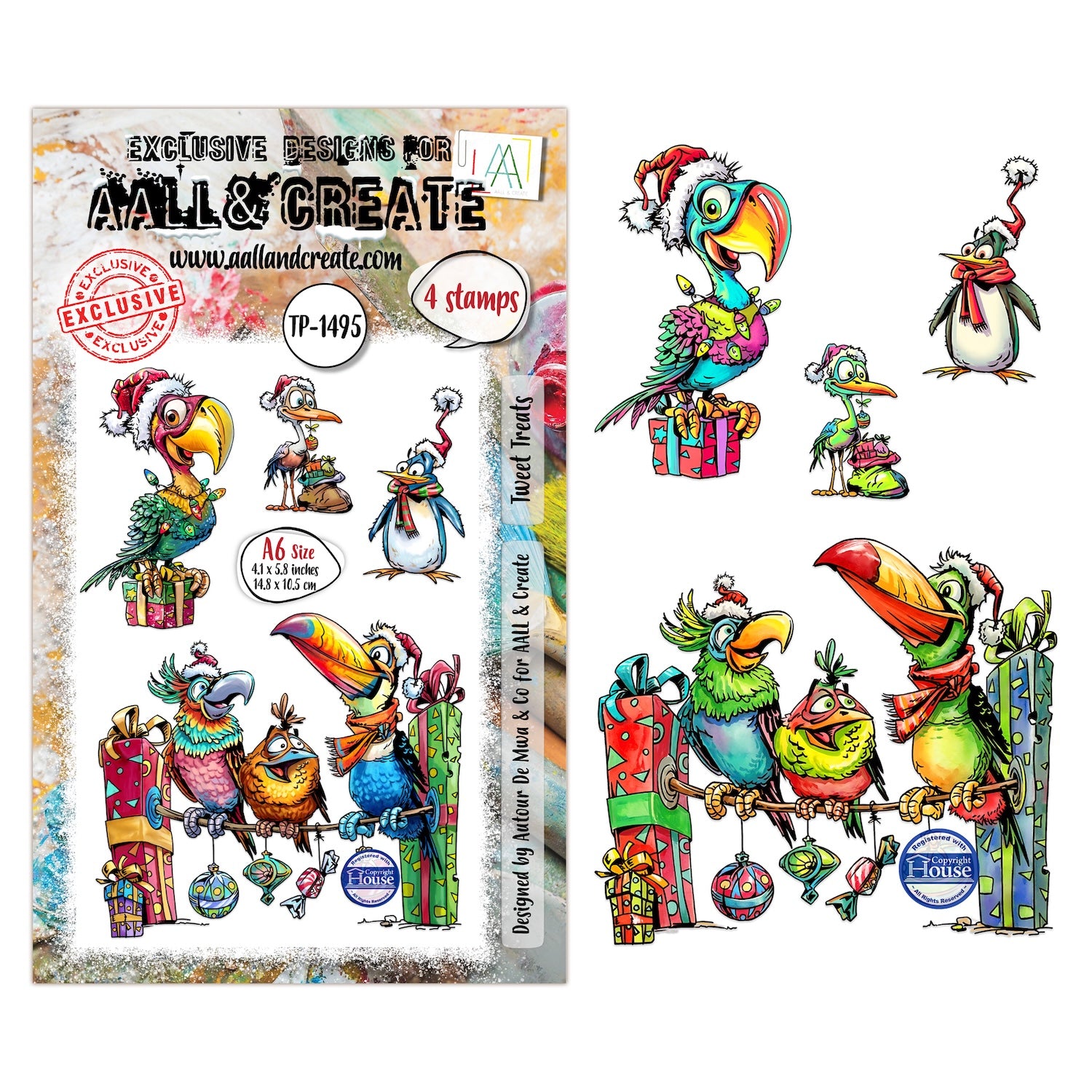 AALL & Create Tweet Treats A6 Clear Stamp Set 1495