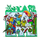 AALL & Create Tweet Treats A6 Clear Stamp Set 1495 birds sitting on rope with presents noel card