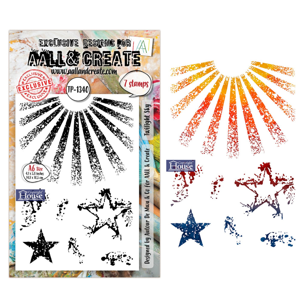 AALL & Create Twilight Sky A6 Clear Stamp Set 1340