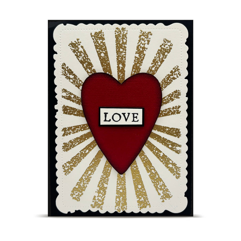 AALL & Create Twilight Sky A6 Clear Stamp Set 1340 radiating heart