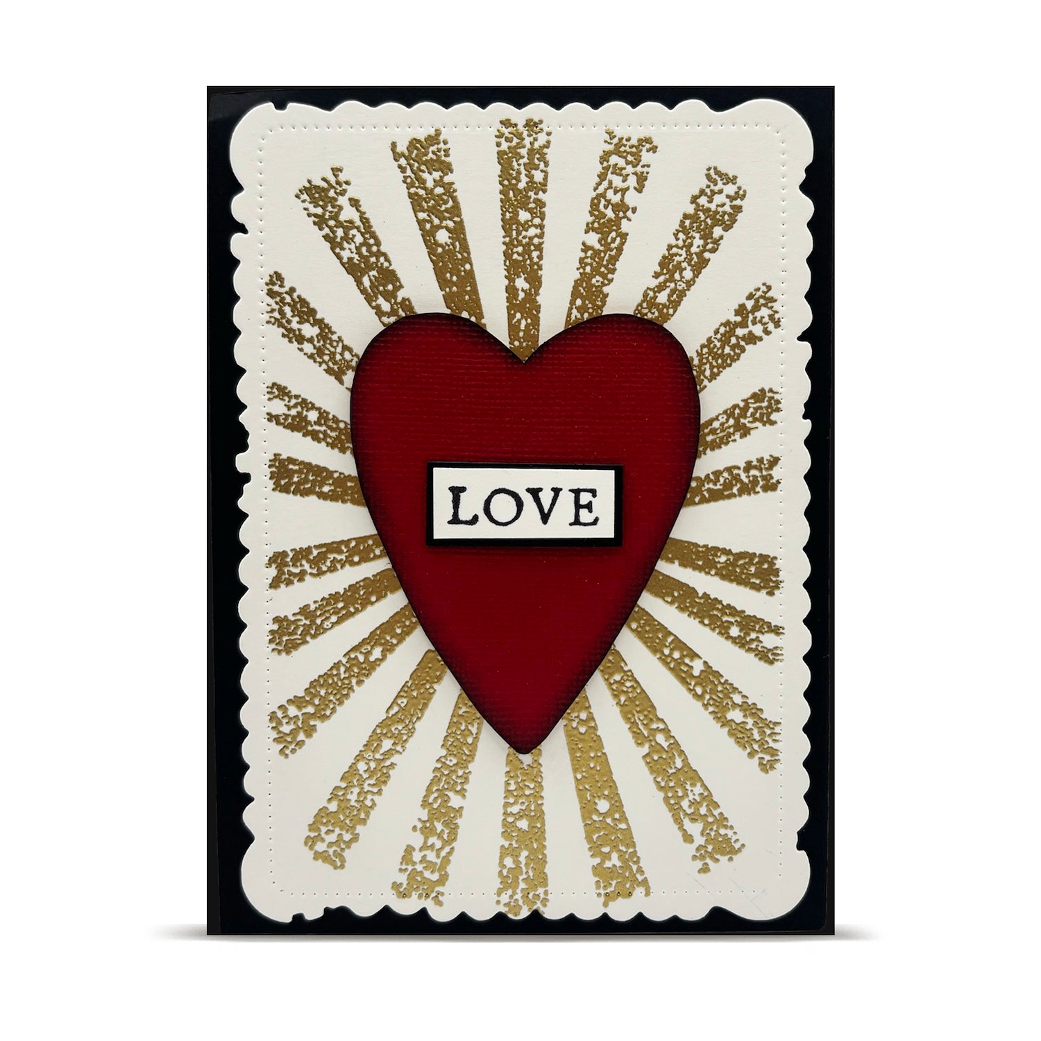 AALL & Create Twilight Sky A6 Clear Stamp Set 1340 radiating heart