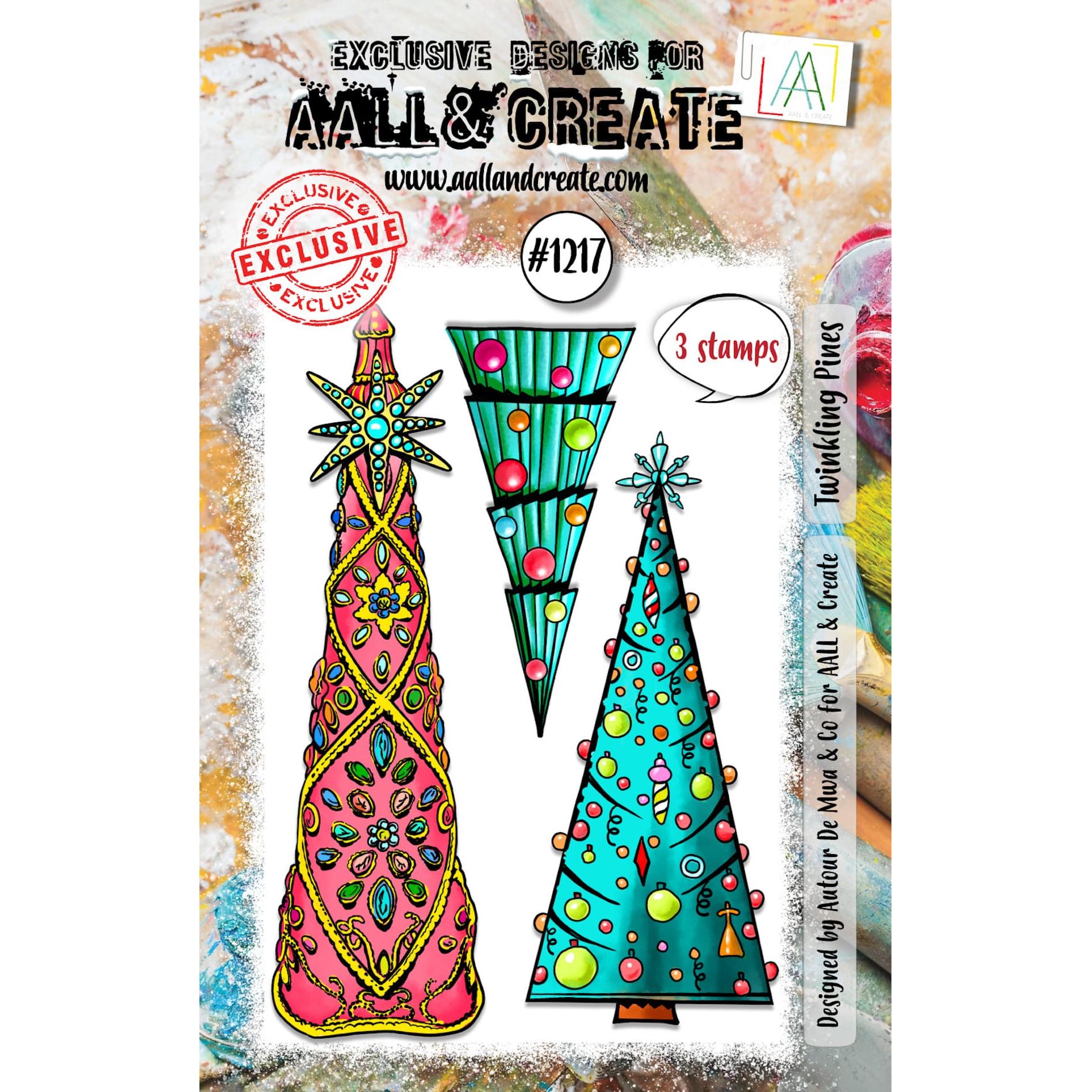 AALL & Create Twinkling Pines A7 Clear Stamp Set 1217