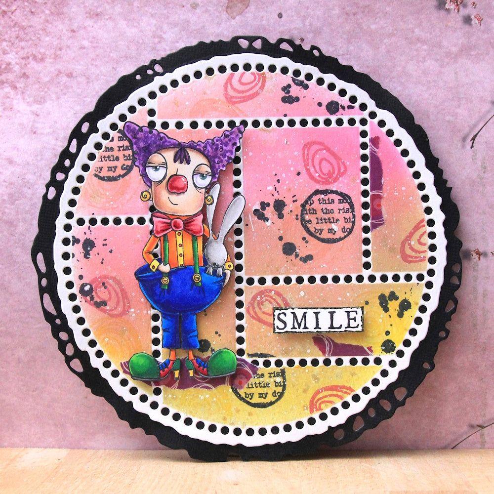 AALL & Create Twirl Pop 6x6 Stencil 237 smile