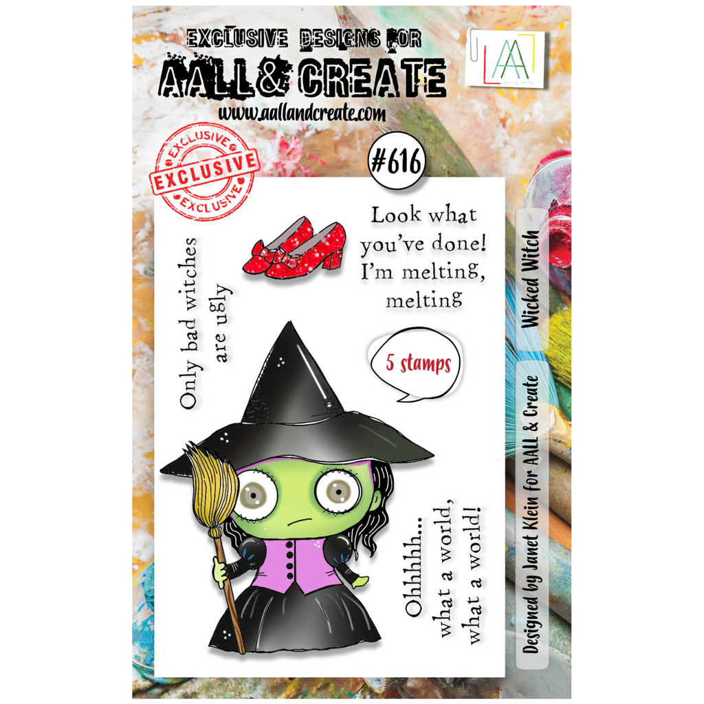AALL & Create WICKED WITCH A7 Clear Stamps 616
