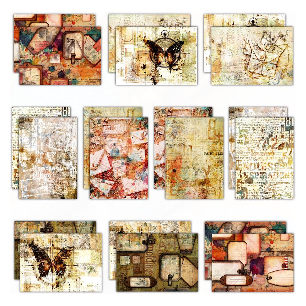 AALL & Create Wanderlust Whispers A5 Design Paper 12 sheets