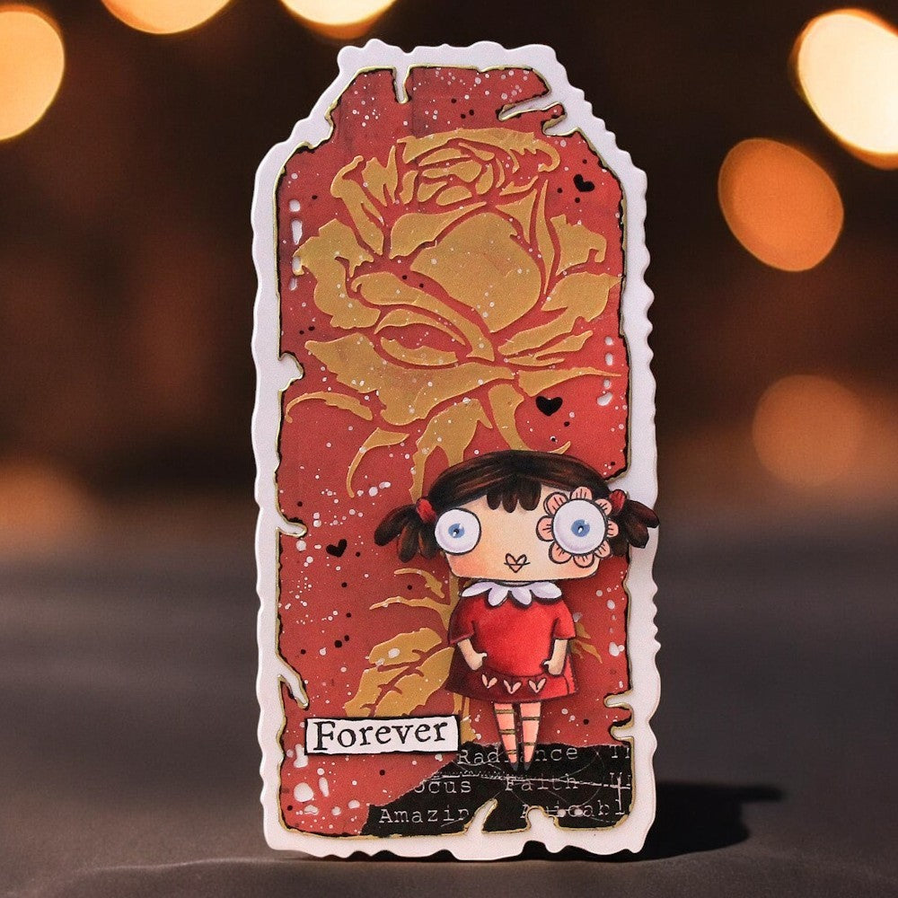 AALL & Create Wild Rose Stencil 240 forever