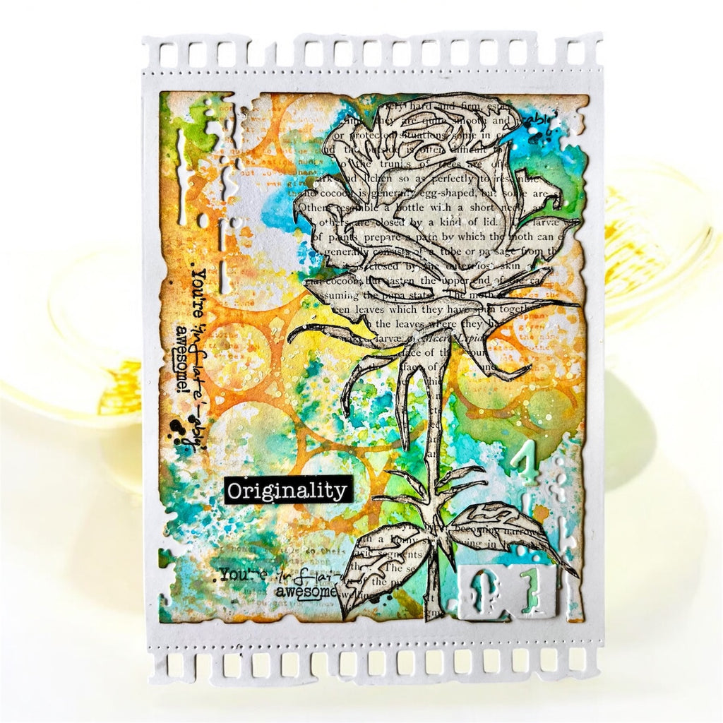 AALL & Create Wild Rose Stencil 240 originality