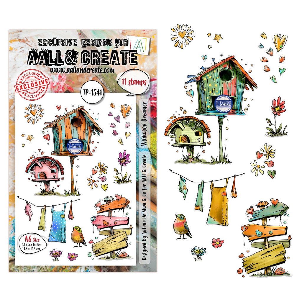 AALL & Create Wildwood Dreamer A6 Clear Stamp Set 1541