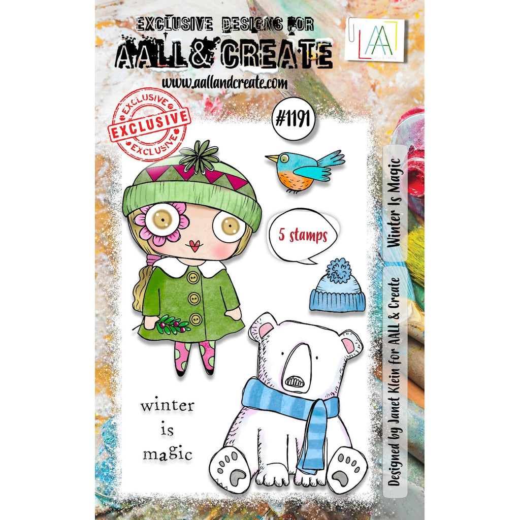 AALL & Create Winter Is Magic A7 Clear Stamp Set 1191