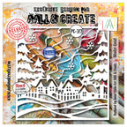 AALL & Create Winter Quiet 6x6 Stencil pc-272