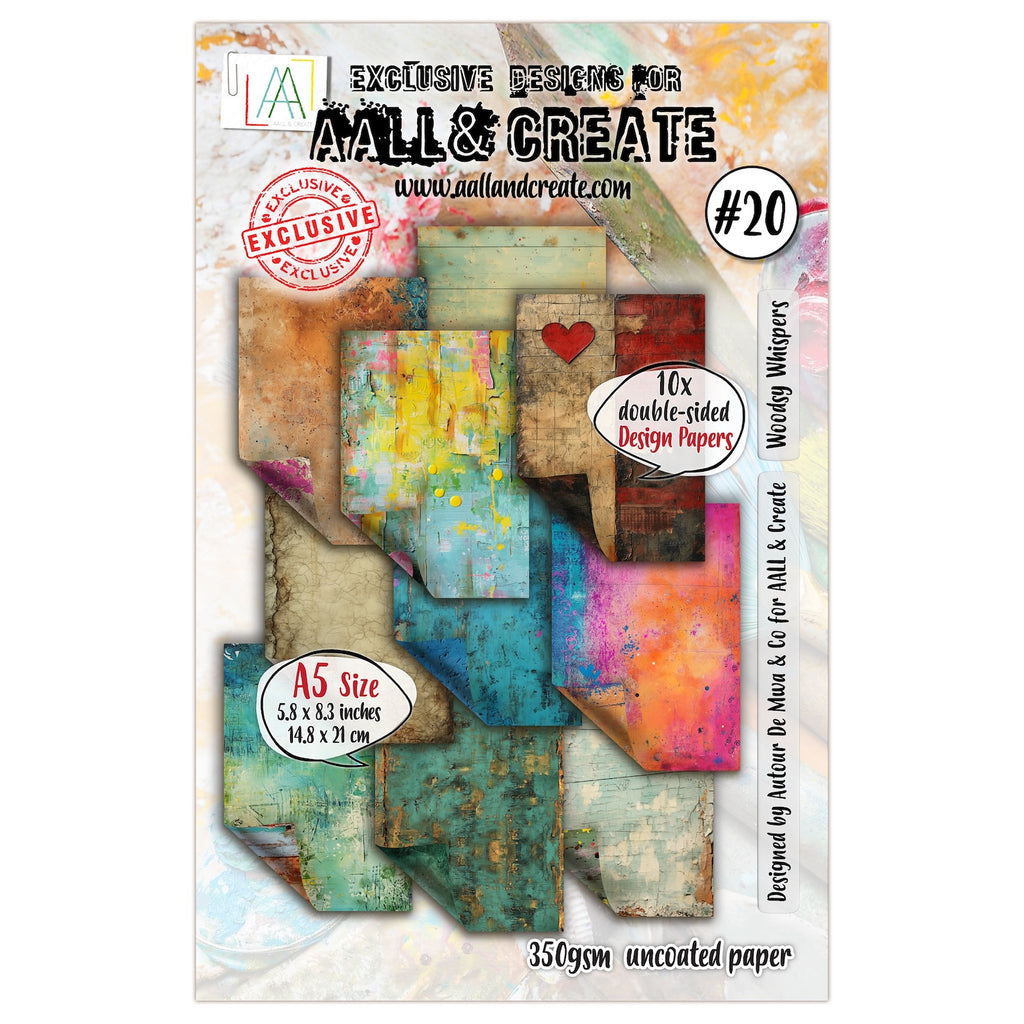 AALL & Create Woodsy Whispers A5 Design Paper pa-020
