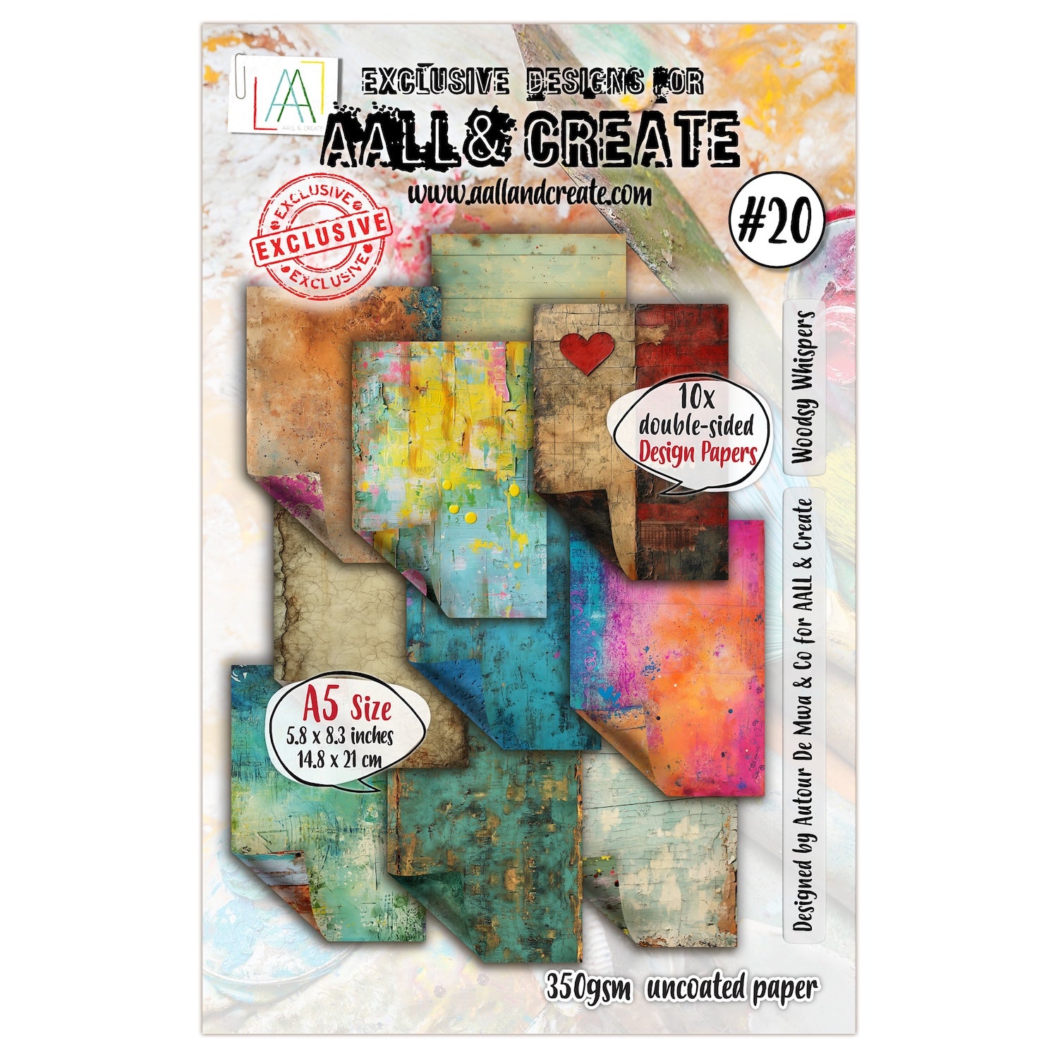 AALL & Create Woodsy Whispers A5 Design Paper pa-020
