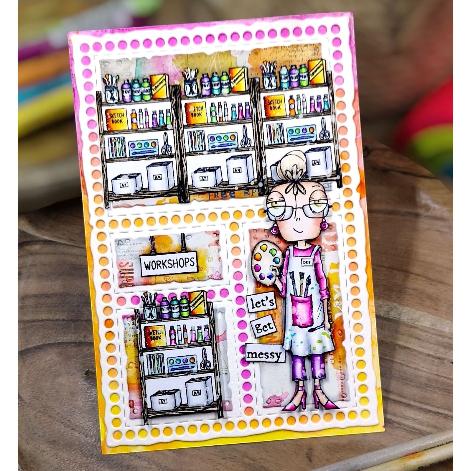 AALL & Create Workshop Dee A7 Clear Stamps 1326 paint