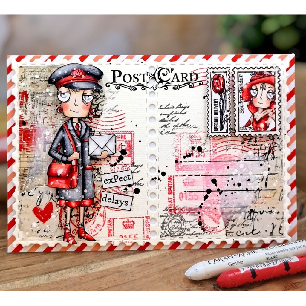 AALL & Create Worn Panel Dies di-109 post card