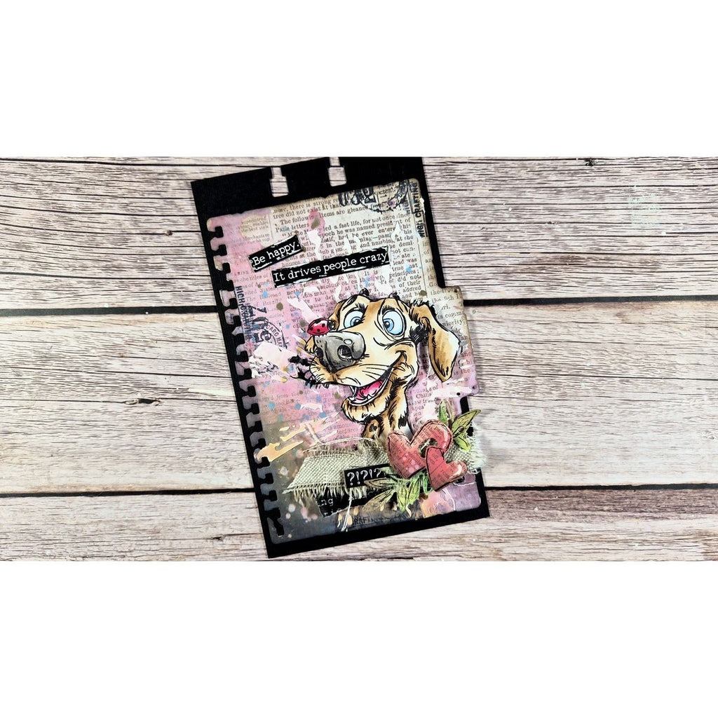 AALL & Create You're Pawsome A6 Clear Stamp Set 1404 be happy