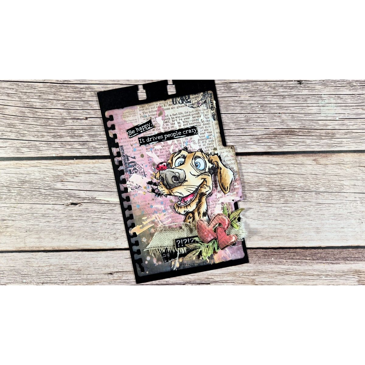 AALL & Create You're Pawsome A6 Clear Stamp Set 1404 be happy