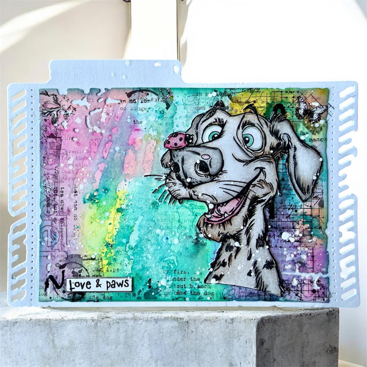 AALL & Create You're Pawsome A6 Clear Stamp Set 1404 love and paws