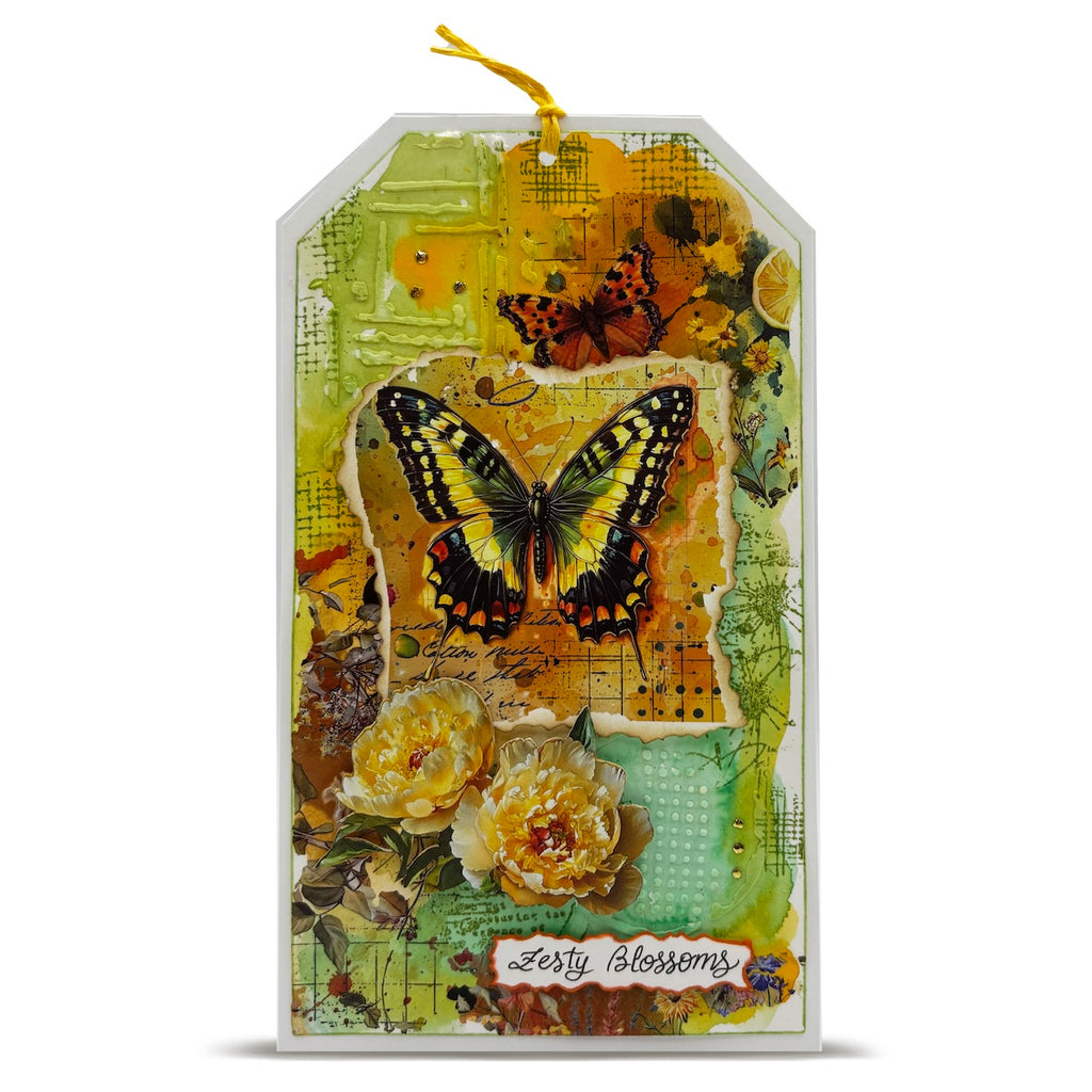 AALL & Create Zesty Blossoms Rub Ons ro-024 tag