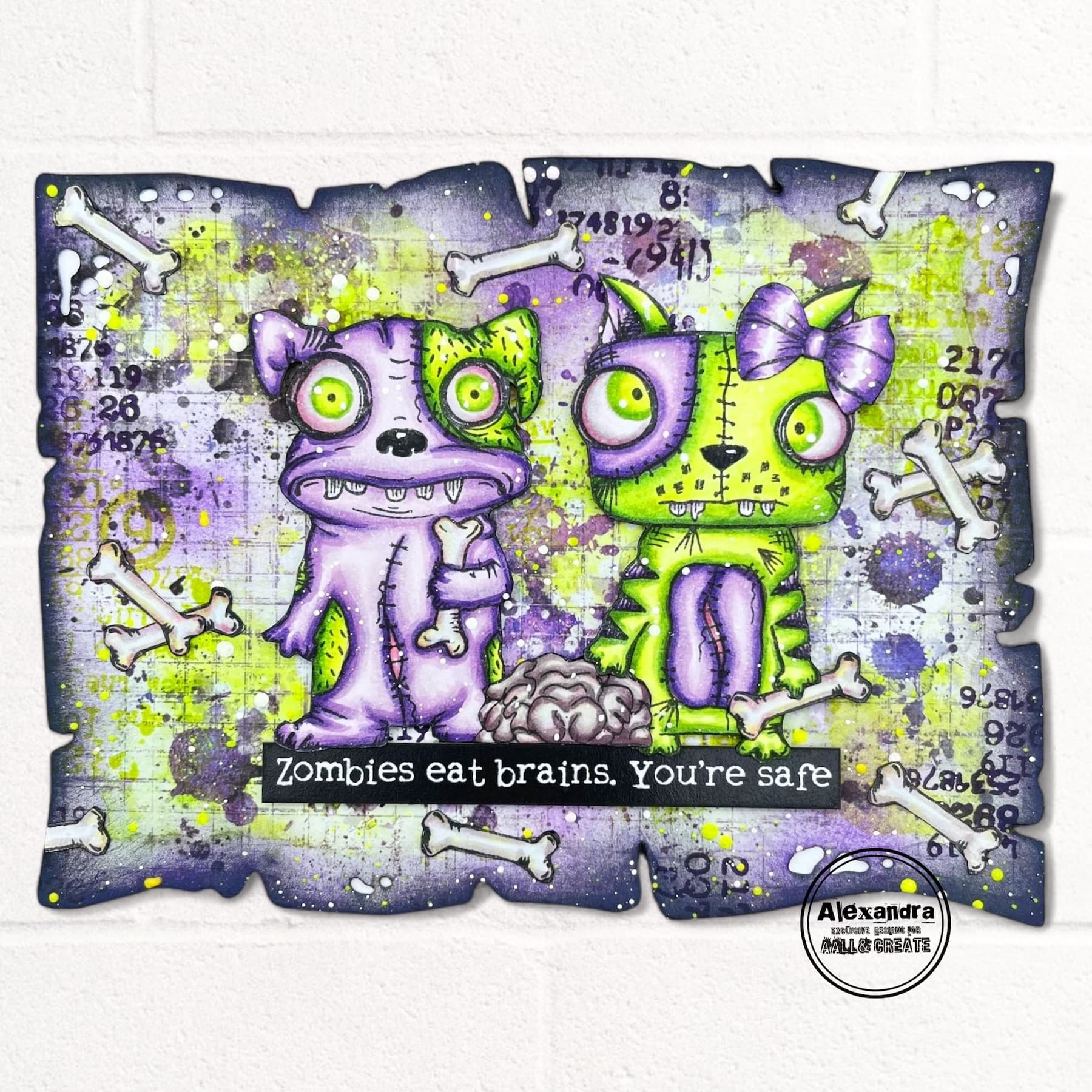 AALL & Create Zombie Night A7 Clear Stamp Set 1202