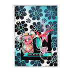 Studio Light Flower Power Stencil abm-si-mask210 flower stencil card
