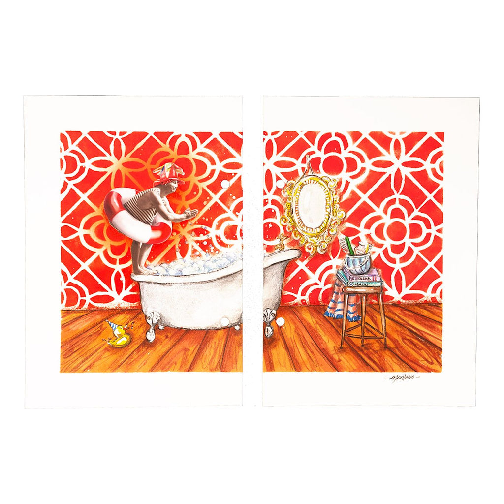 Studio Light Mindfulness Clear Stamps abm-si-stamp473 bath journal page