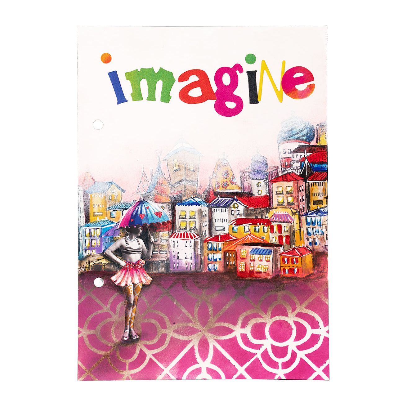 Studio Light Dream House Clear Stamps abm-si-stamp474 imagine journal page