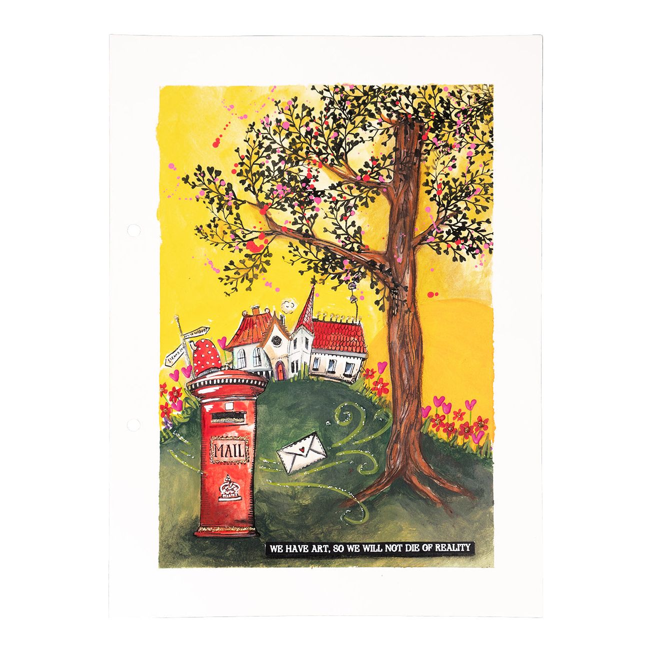 Studio Light Dream House Clear Stamps abm-si-stamp474 tress card