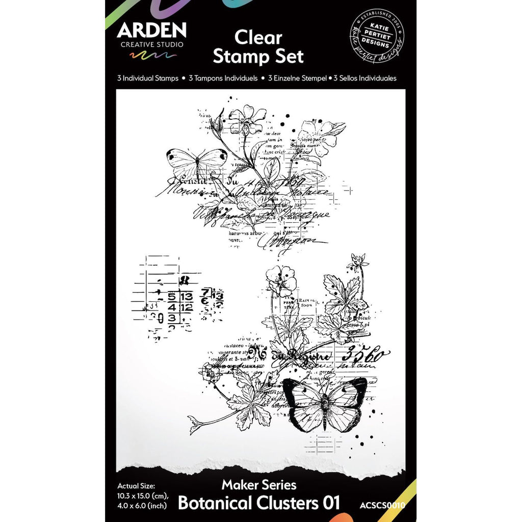 Arden Creative Studio Botanical Clusters 01 Clear Stamps acscs0010