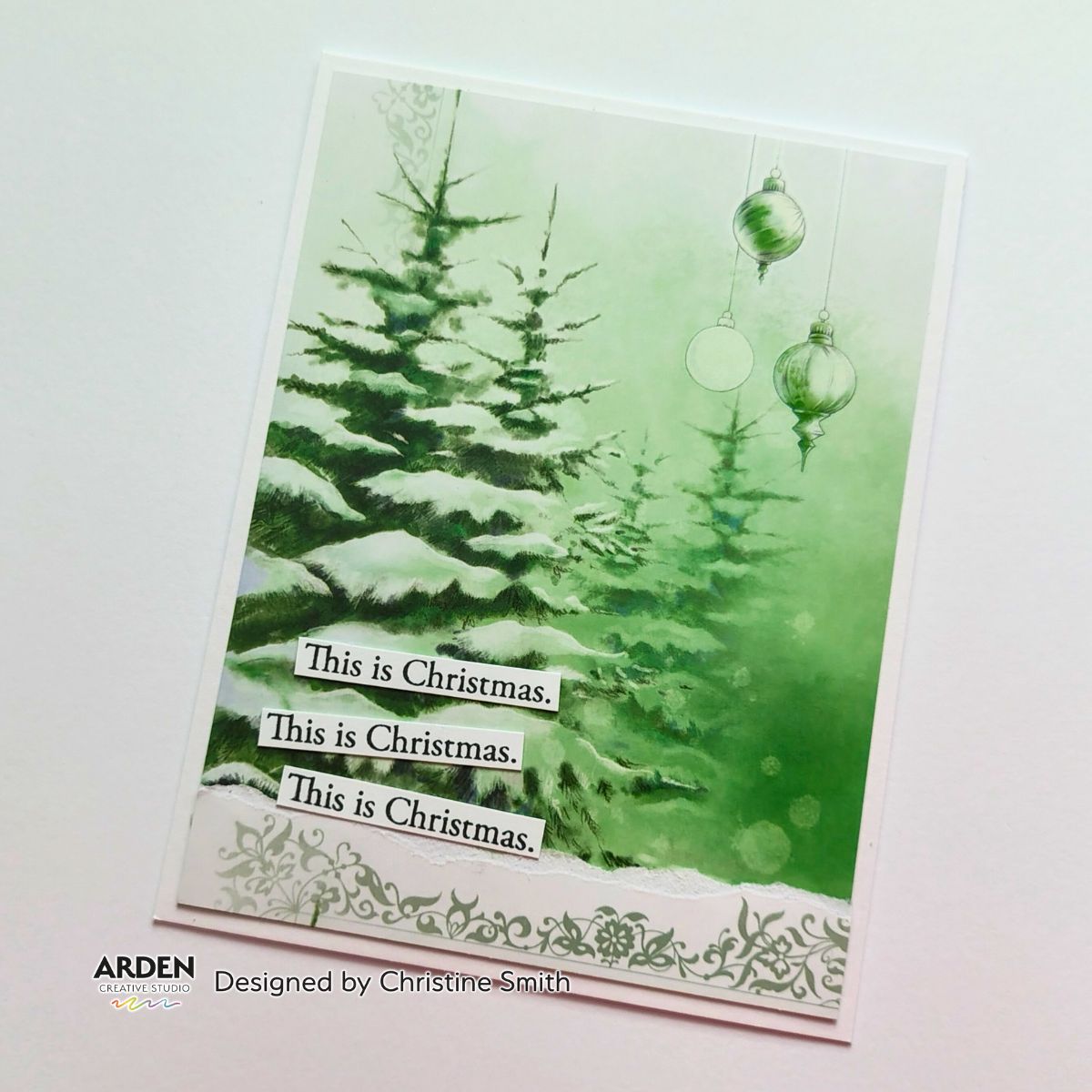 Arden Creative Studio Vintage Christmas Rub On Transfer Set acsro0003
