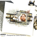 Arden Creative Studio Distressed Diamond Stencil acsst0002 selfie