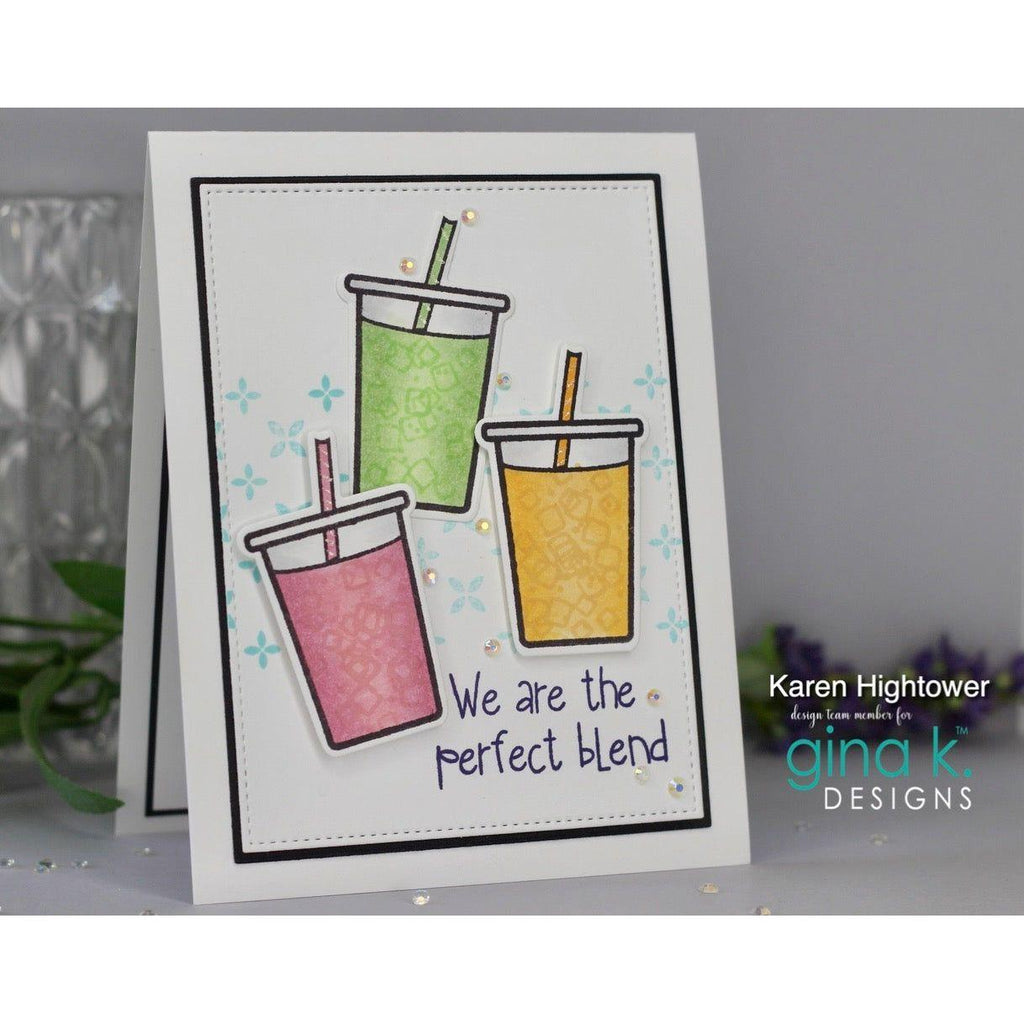 Gina K Designs Daily Grind Stamps and Dies Bundle bsdie0437 Perfect Blend