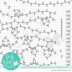 Ink Blot Shop Strings of Lights Background And Borders Clear Stamps inbl170