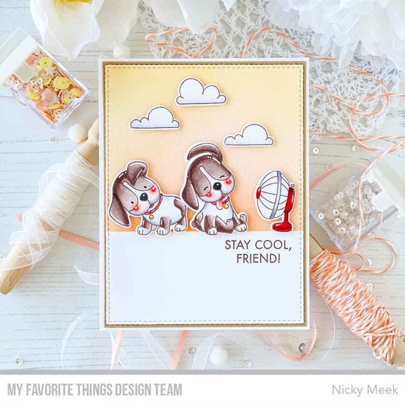 My Favorite Things Playful Pups Clear Stamps and Dies Stay Cool, Friend! | color-code:alt1