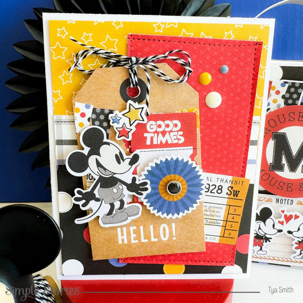 Simple Stories Say Cheese Classic Mouse 6 x 8 Paper Pad 23415 Disney Cards