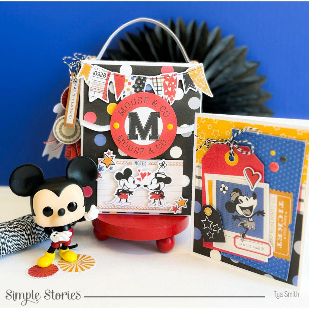 Simple Stories Say Cheese Classic Mouse Journal Bits And Pieces 23419 Mickey Mouse Cards
