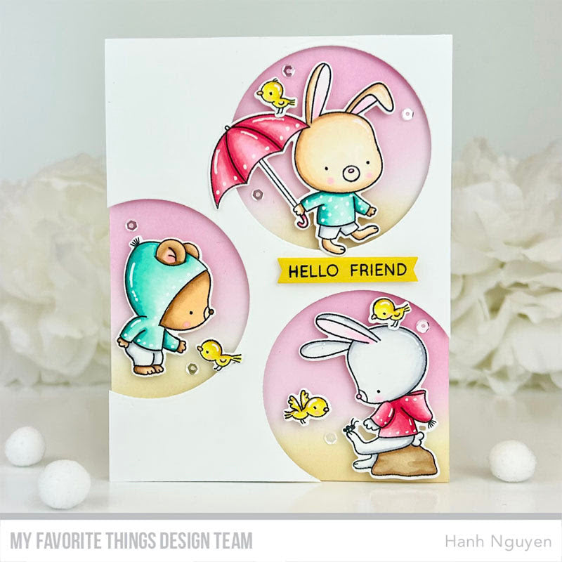 My Favorite Things You Bring Sunshine Clear Stamps and Dies Set Hello Friend | color-code:alt1