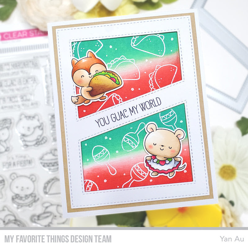 My Favorite Things Friends Who Fiesta Clear Stamps and Dies Guac My World | color-code:alt2