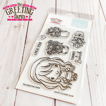The Greeting Farm Anya's Flower Shop Stamps