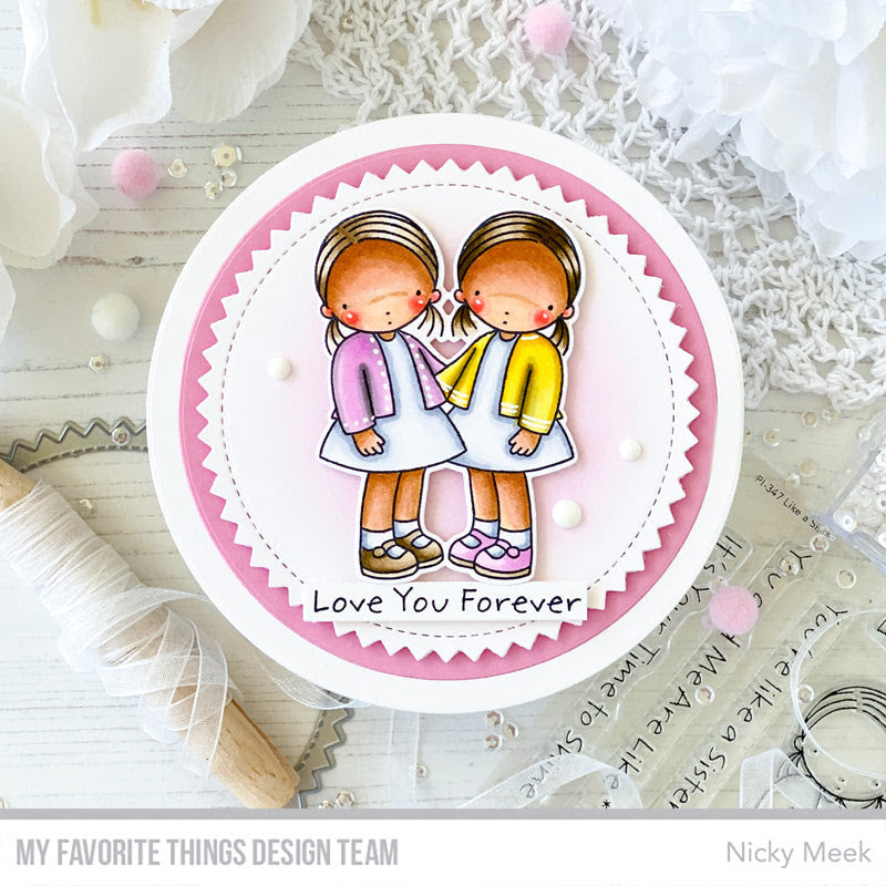 My Favorite Things Like A Sister Clear Stamps pi347 Love You Forever | color-code:alt1