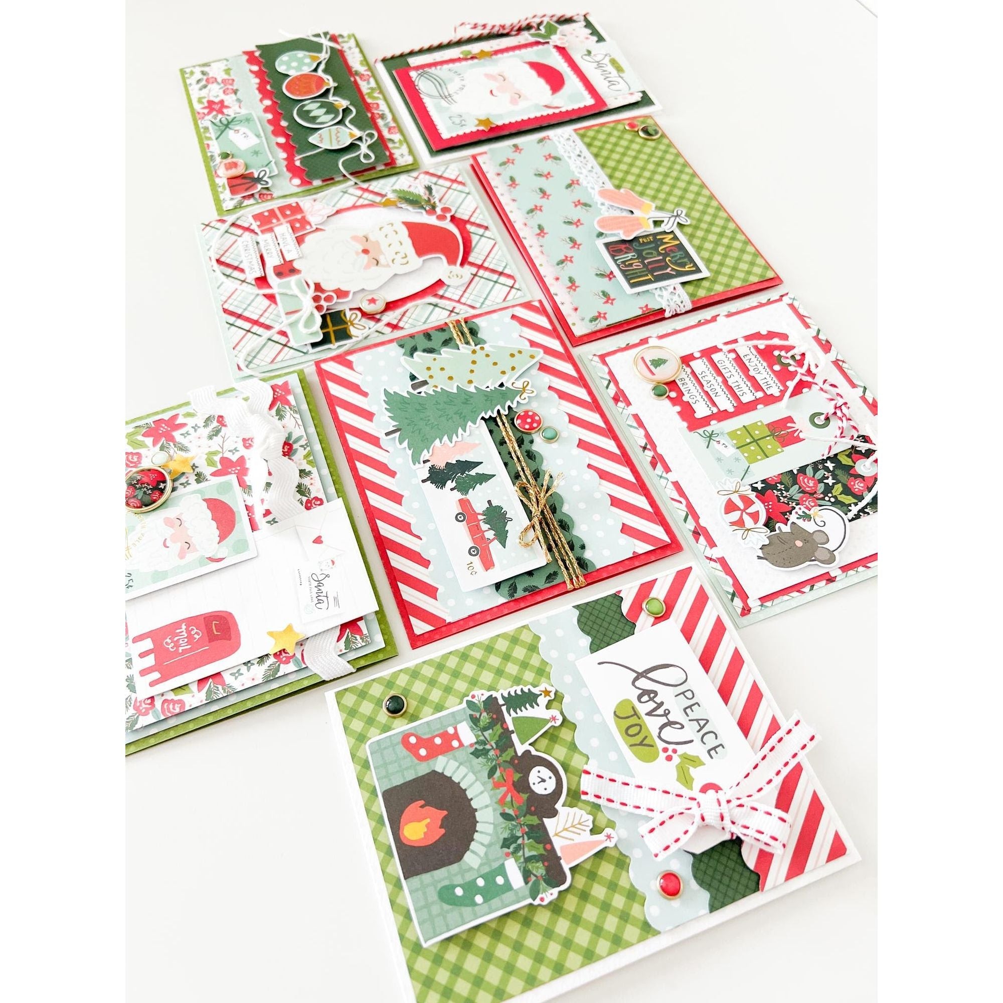 Simple Stories Santa's Village 6 x 8 Paper Pad 23015 Christmas Cards
