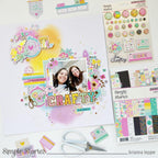 Simple Stories Crafty Things Foam Stickers 22527 Besties Layout