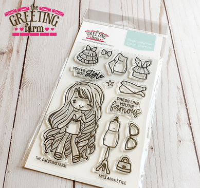 The Greeting Farm Miss Anya Style Clear Stamps