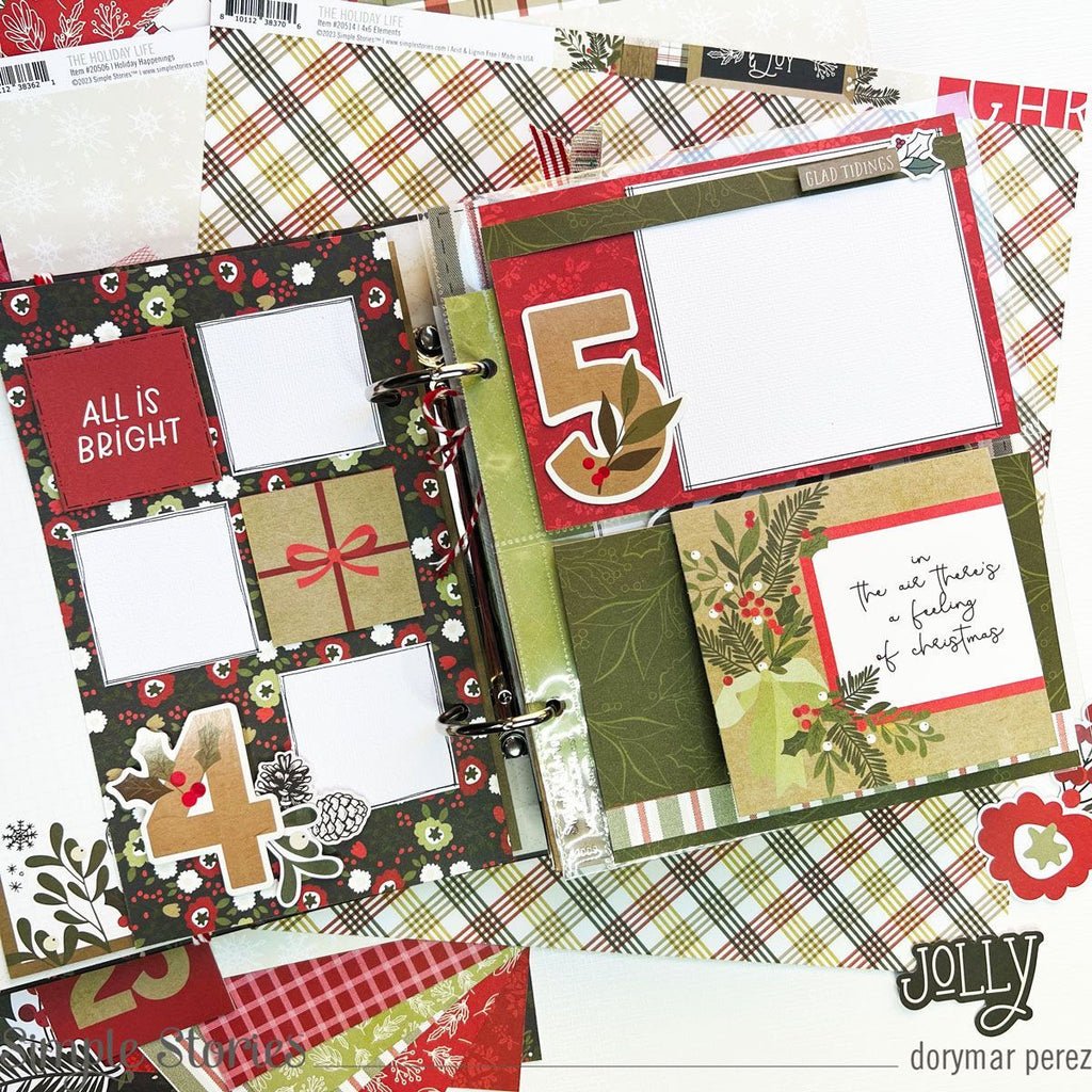 Simple Stories The Holiday Life 6 x 8 Snap Holiday Binder 20530 Christmas Journal Project