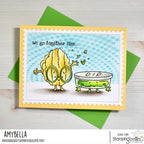 Stamping Bella Spec-Tacular Chips and Dip Cling Stamp ag1377 we go together